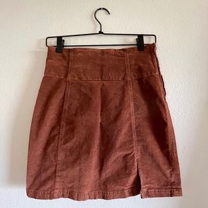 Free People - cord mini skirt